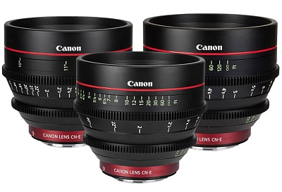 Аренда набора из 3 объективов Canon CN-E 