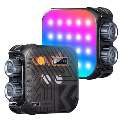 Осветитель K&F Concept KF34.036 RGB 2500-9900K светодиодный для фото и видеосъемки черный