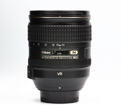 Объектив комиссионный Nikon 24-120mm f/4 ED VR (б/у, гарантия 14 дней, S/N 62124393)