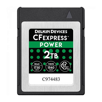 Карта памяти Delkin Power CFexpress Type B 2TB R1730/W1430MB/s (DCFX1-2TB)
