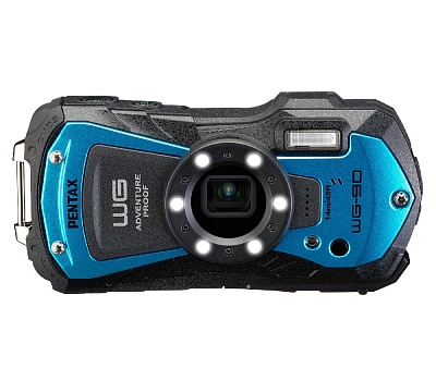 Фотоаппарат Pentax WG-90 Blue (16/5x/FullHD) водонепроницаемый