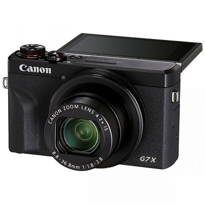 Фотоаппарат Canon PowerShot G7 X Mark III Black (20Mp/24–100 f/1.8-2.8/4K/Wi-Fi/BT)