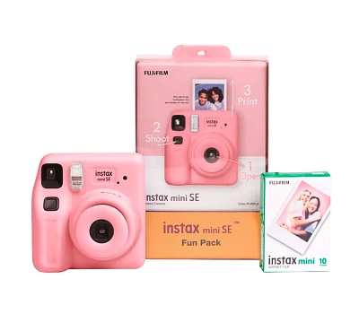 Фотоаппарат моментальной печати Fujifilm Instax Mini SE Fun Pack Pink