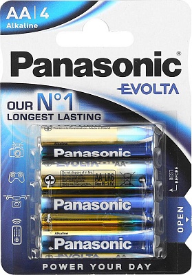 Батарейка Panasonic LR6EGE/4BP AA 4шт в блистере (цена за блистер)