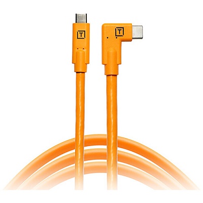 Кабель Tether Tools TetherPro USB-C to USB C 4.6m угловой Orange (CUC15RT-ORG)