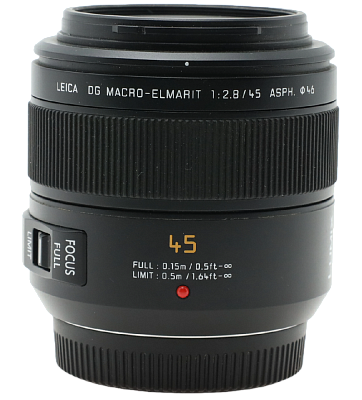 Объектив комиссионный Panasonic Leica DG 45mm F/2.8 Macro Micro 4/3 (б/у, г-я 14 д, S/N XT0DC001413)