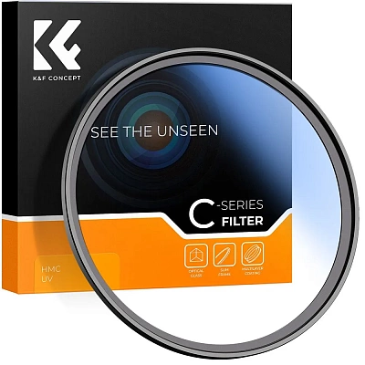 Светофильтр K&F Concept Blue-Coated HMC UV Filter 37mm ультрафиолетовый