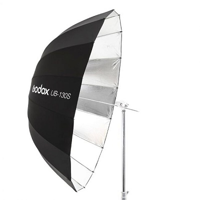 Зонт параболический Godox UB-130S Серебро/Черный 130см