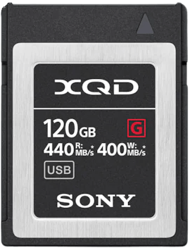 Карта памяти Sony XQD 120Gb R440/W400MB/s (QDG120F)