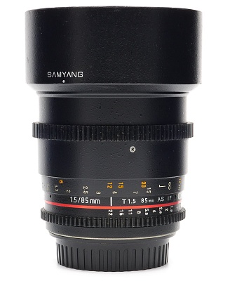 Объектив комиссионный Samyang 85mm 1.5T for Canon (б/у, гарантия 14 дней, S/N 312K0345)