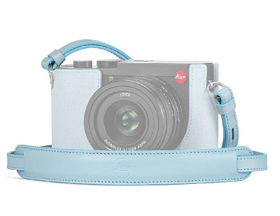 Плечевой ремень Leica Q2 кожа светло-голубой