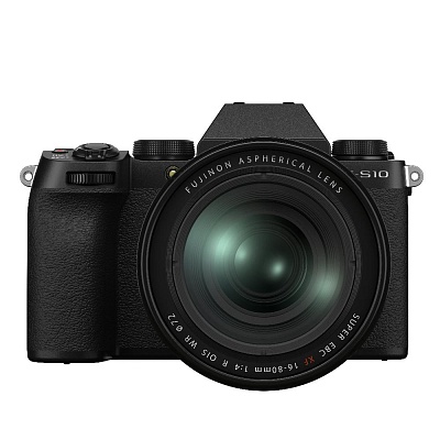 Фотоаппарат беззеркальный Fujifilm X-S10 Kit 16-80mm f/4 OIS WR Black