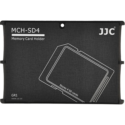 Кейс JJC MCH-SD4GR для хранения карт памяти (4шт SD)