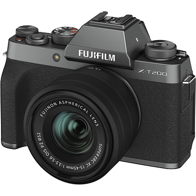 Фотоаппарат беззеркальный Fujifilm X-T200 Kit 15-45mm f/3.5-5.6 OIS Dark Silver