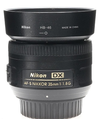 Объектив комиссионный Nikon 35mm f/1.8G AF-S DX Nikkor (б/у, гарантия 14 дней, S/N 2389415)