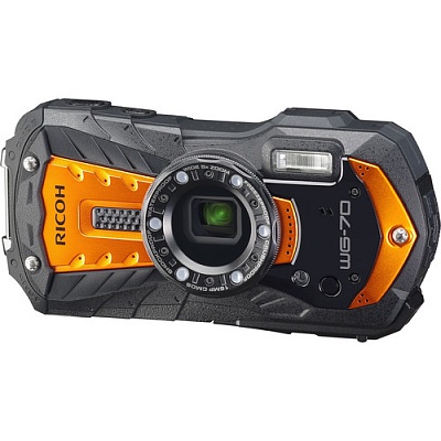 Фотоаппарат Ricoh WG-70 Orange (16Мп/5х/FullHD)