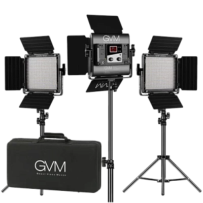 Комплект постоянного света GVM 560AS 2300-6800К, светодиодный (3*30Вт)