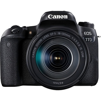 Фотоаппарат зеркальный Canon EOS 77D Kit EF-S 18-135mm f/3.5-5.6 IS USM Black