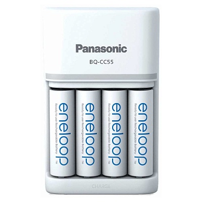Зарядное устройство Panasonic Eneloop Smart-Quick Charger (K-KJ55MCD40E) + 4шт AA 2000 mAh