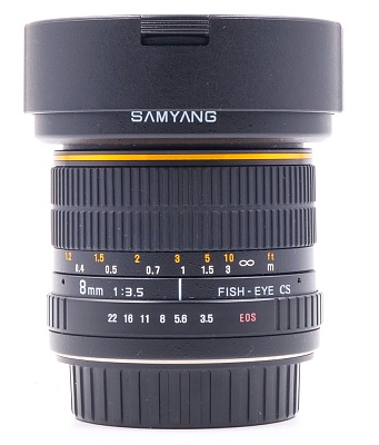 Объектив Samyang 8mm f/3.5 AS IF MC Fish-eye CS Canon EF-S (б/у, гарантия 14 дней, S/N F312A0419)
