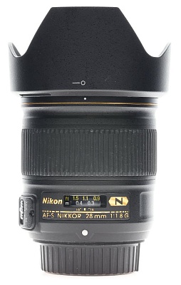 Объектив комиссионный Nikon 28mm f/1.8G ED AF-S Nikkor (б/у, гарантия 14 дней, S/N 208073)