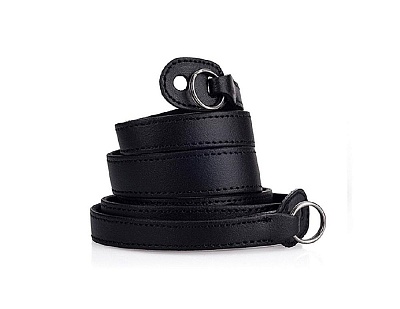 Плечевой ремень Leica с защитным язычком кожа черный