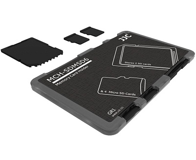 Кейс JJC MCH-SDMSD6GR для хранения карт памяти (2шт SD/4шт MicroSD)