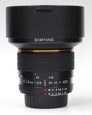 Объектив комиссионный Samyang 14mm F/2.8 for Nikon (б/у, гарантия 14 дней, S/N 313E0082)