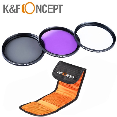 Комплект светофильтров K&F UV/FLD/CPL 77мм (б/у)