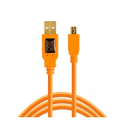 Кабель Tether Tools TetherPro USB 2.0 to Mini-B 5-Pin 4.6m Orange (CU5451)