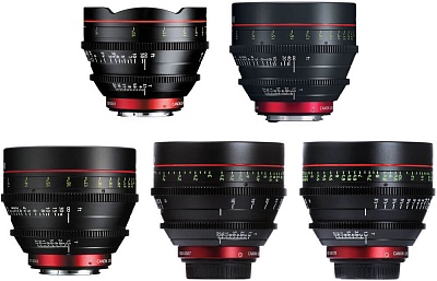 Аренда набора из 5 объективов Canon CN-E 